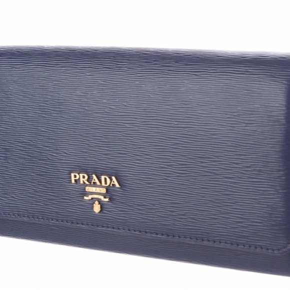 Slate Vitello leather Prada move wallet - Picture 3 of 13